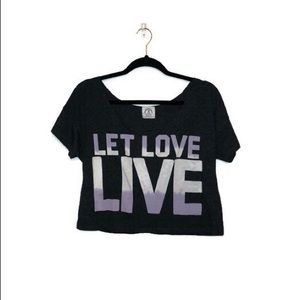 American Eagle Let Love Live Crop Top